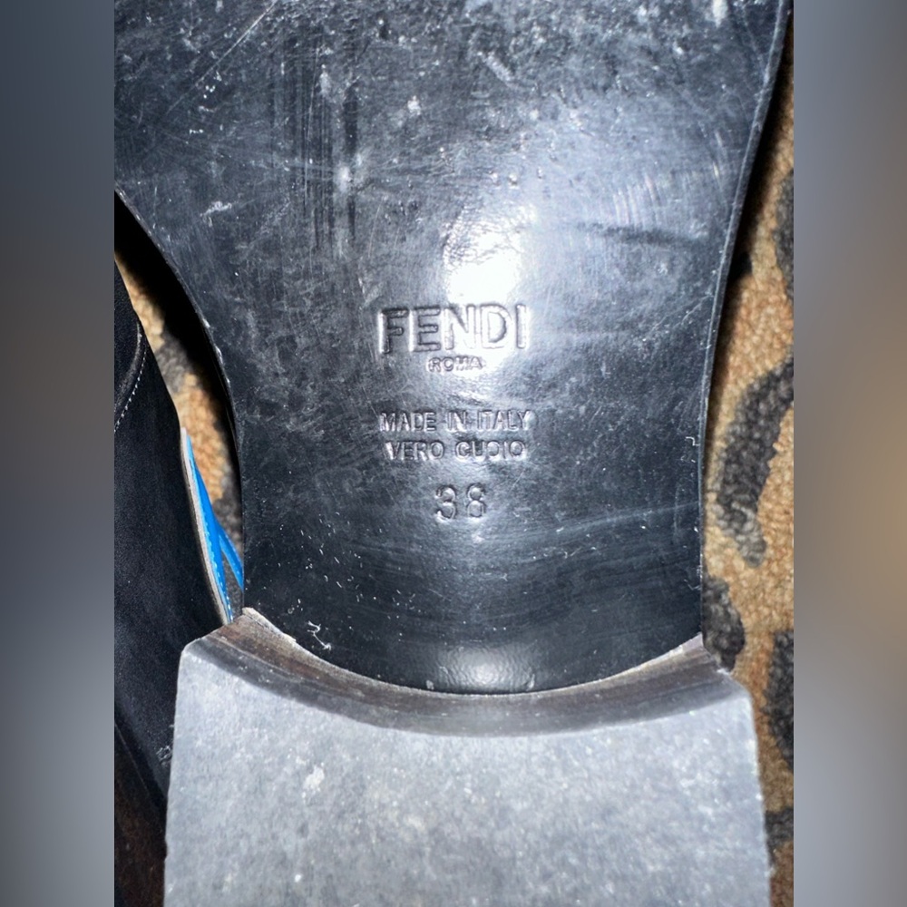 Fendi Appliquéd Buggie/Monster Chelsea Boots - Picture 10 of 16